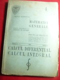 N.Raclis Tratat Elementar Matematici Gen.-Calcul Diferential ,vol.4caiet2-1945