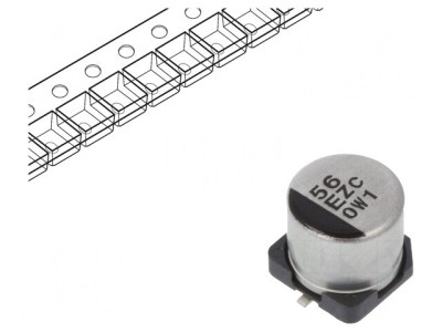 Condensator Hibrid 56uF 25V SMD foto