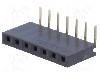 Conector 7 pini, seria {{Serie conector}}, pas pini 2.54mm, CONNFLY - DS1024-1*7R2