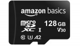 Card de memorie Micro SDXC Amazon Basics, viteza pana la 100 MB s, 128 GB, negru - RESIGILAT