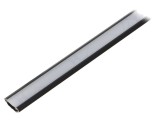 Profil aluminiu negru pentru LED 1m