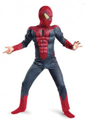 Costum The Amazing Spiderman cu muschi pentru copii 3-7 ani foto