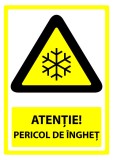 Indicator pentru atentie pericol de inghet