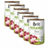 Brit Pat&eacute; &amp;amp; Meat Conservă de rață 6 x 400 g