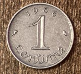 C50 - Moneda foarte veche - Franta - 1 centime - 1966