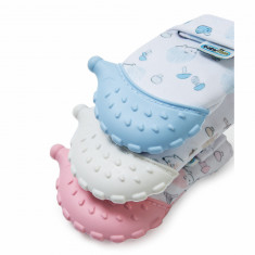 Manusa bebelusi pentru dentitie Scratch Gloves (Culoare: Bleu) foto