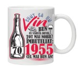 Cana alba personalizata &quot;Un Vin Bun 1955-70&quot;, INOVATIX&reg;. 330ml, Oem