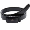 Curea din piele pentru barbati, catarama metalica fara ac, latime 3.5 cm, lungime reglabila, negru - LS221NNBR, Lucianis style