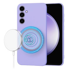 Husa silicon Samsung Galaxy S23 FE Techsuit SoftFlex MagSafe, violet foto