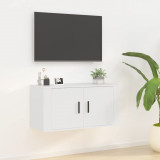 Dulap TV cu montaj pe perete, alb, 80x34,5x40 cm, vidaXL