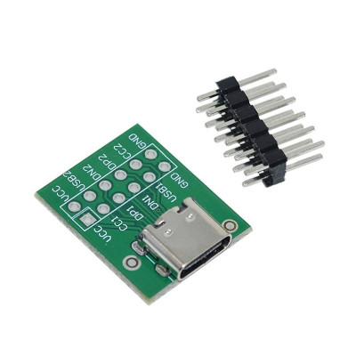 Adaptor USB Type-C la placa de testare PCB cu conectori DIP foto