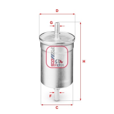 filtru combustibil SOFIMA S 1710 B/ R21 foto