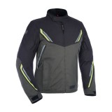 MBS Geaca textila moto Oxford Hinterland, impermeabila, negru/gri/fluo, L, Cod Produs: TM194403LOX