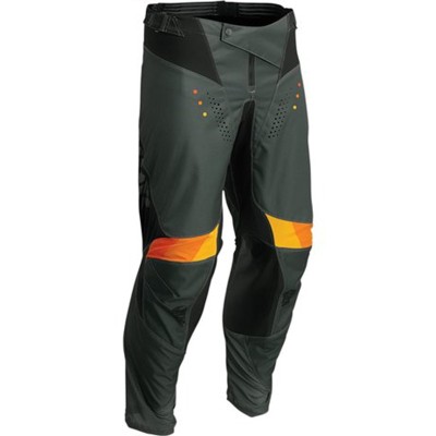 Pantaloni cross/atv Thor Pulse React, negru/portocaliu, marime 30 foto