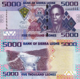 SIERRA LEONE 5.000 leones 2013 UNC!!!