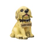 Decoratiune pentru gradina, din rasina, model catel, inaltime 14cm / ZTS 8023