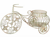 Jardiniera bicicleta din fier forjat antik white WK038, Jardiniere