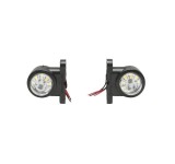 Set 2&times; Lampa Laterala Led Breckner 5,5 cm 12 v -24v Rosu si alb