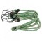 Set 4 cordeline elastice, Vorel 82301, lungime 80 cm, diametru 8 mm, culoare verde