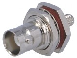 Soclu BNC mamă 50&Omega; crimpat pentru cabluri 3C2V, RG141, RG58