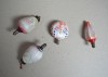 4 becuri ornamentale pentru pom de Craciun Japonia cca 1940