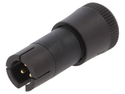 Conector Circular Mufă 3 PIN Aurit 3A foto