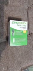 ACE , LANCETE STERILE ONETOUCH DELICA PLUS , PENTRU GLUCOMETRU , SUNT NOI SI SIGILATE . 1 CUTIE .