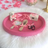 Cumpara ieftin Tavita Turta, Buretata din Catifea cu 7 Piese - Ursulet Roz - TPT90