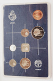 M01 Aruba set monetarie 6 monede 1986 5, 10, 25, 50 cent 1 2 1/2 florin UNC, America Centrala si de Sud