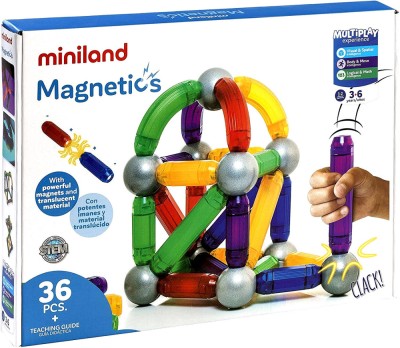Joc de constructie magnetic Miniland foto