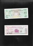 Set Argentina 1 + 100 australes provincia Tucuman 1991