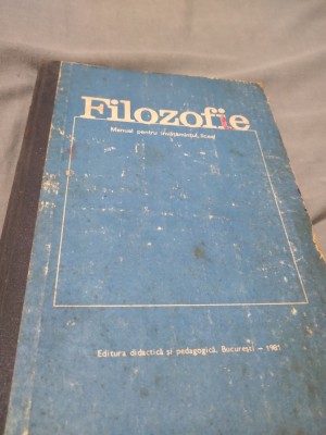 MANUAL FILOZOFIE 1981 ION IRIMIE foto