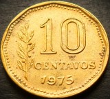 Moneda 10 CENTAVOS - ARGENTINA, anul 1975 * cod 4956