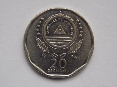 20 ESCUDOS 1994 CAPUL VERDE-CARQUEJA foto