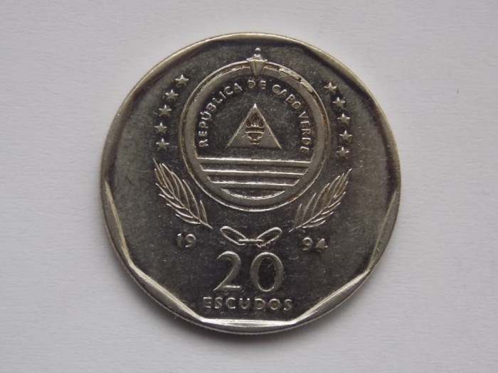 20 ESCUDOS 1994 CAPUL VERDE-CARQUEJA