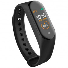 Bratara Sport M4 Techstar® Pentru Fitness, Monitorizarea Presiunii Sangelui si A Batailor Inimii, Negru