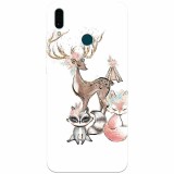 Husa silicon pentru Huawei Y9 2019, Foxs And Deer