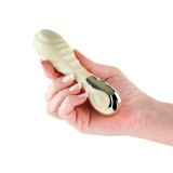 Mini Vibrator Seduction Chloe, Bej Metalic, 13.5 cm