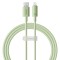 Cablu USB la Lightning, 480Mbps, 2.4A, 2m - Baseus Habitat Series (P10360200631-01) - Natural Green