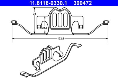 ATE 11.8116-0330.1 Arc, etrier frana foto