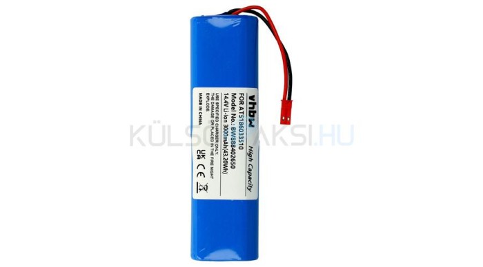 VHBW Baterie Ariete AT5186033510 for - 3000mAh, 14.4V, Li-ion