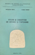 O. Raut, Vasile ionita - Studii si cercetari de istorie si toponimie (Banat)