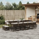Cumpara ieftin Gossi set mobilier de gradina cu perne, 15 piese, maro, poliratan
