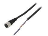Cablu de conectare M12 cu mufă PVC, 5m