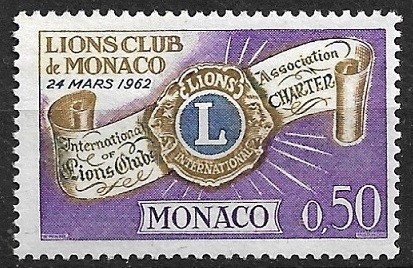 C3341 - Monaco 1963 - LION neuzat,perfecta stare