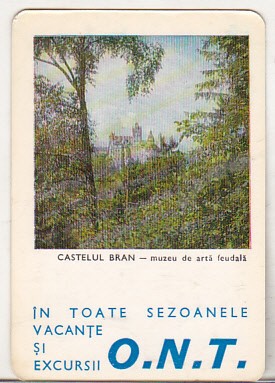 bnk cld Calendar de buzunar 1966 - ONT - Castelul Bran foto