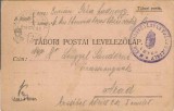 CP1748N Feldkorrespondezkarte, ștampilă Magyar kir&aacute;lyi I honv&eacute;d lovas t&uuml;z&eacute;r oszt&aacute;ly, T&aacute;bori postahivatal 13, circulată Arad, 1917