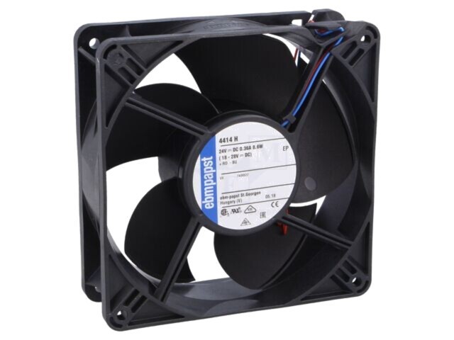 Ventilator EBM-PAPST DC axial 24V 119x119x38mm 240m3/h 50dBA