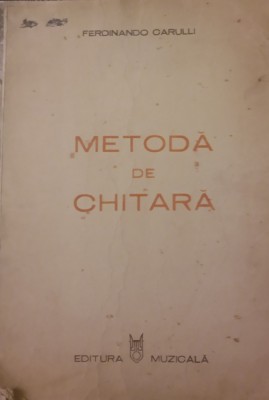 FERDINANDO CARULLI METODA DE CHITARA foto