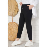 Pantaloni Dama Gabriella Cu Elastic In Talie, Negru